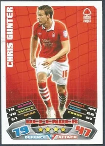 CAMPEONATO TOPPS MATCH ATTAX 2011-12- #190-NOTTINGHAM FOREST-CHRIS GUNTER - Imagen 1 de 1