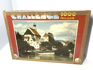 vtg 1980s whitman 3000 piece jigsaw puzzle Fussen & The river Lech West Germany - Picture 1 of 5