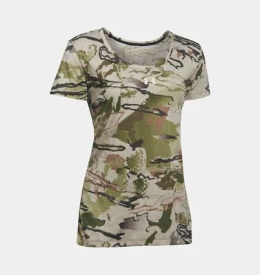 Camisa Under Armour, Para Mujer UA Threadborne Temporada Temporada Estéril Camuflada, Nueva Con Etiquetas Foto 1 de 2