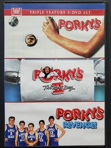 Porky's Triple Feature 3-DVD Set Porky's, Porky's 2 The Next Day Porky's Revenge - Picture 1 of 4