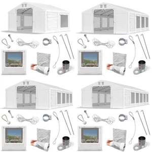Partyzelt 3x4 - 6x12 Moskitonetz Festzelt Gartenzelt Bierzelt Pavillon PVC S - Bild 1 von 61