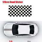 120Cm Auto Hood Decor Vinyl Decal Car Engine Cover Lattice Sticker Waterproof