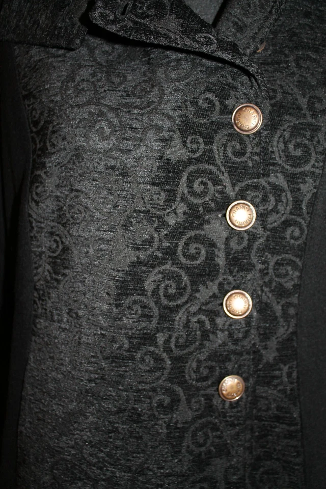 Chapati Mantel Wolle schwarz  Gr.XXL(44-48); UVP. 189, -€  toller Schnitt,  Neu - Bild 1 von 4