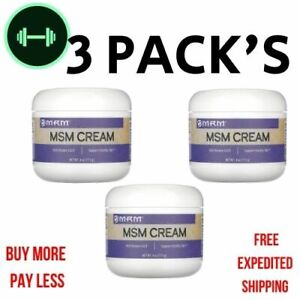 3 Pack's MRM, MSM Cream, 4 oz (113 g) With Vitamin A & D