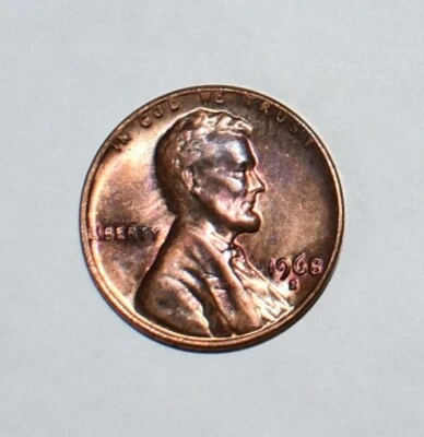 1968 S Penny Error Red Rainbow Top Condition Error - Image 1 of 4