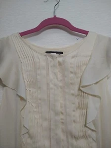 Banana Republic Ivory Dress Sleeveless Size 10 Pockets Pleated Lined - Picture 1 of 8