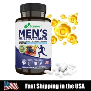 Multi Vitamin for Men 120 Caps Mens Prostate Multivitamin Multimineral 900mcg - Picture 1 of 11
