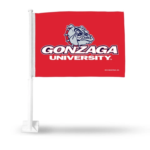 Gonzaga Bulldogs Car Flag. 15" x 11". Printed both sides. SAVE   #488/486 Cover