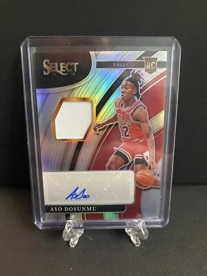2021 Panini Select Ayo Dosunmu Silver RPA /199 RC Auto Patch 🏀 Chicago Bulls - Image 1 of 2
