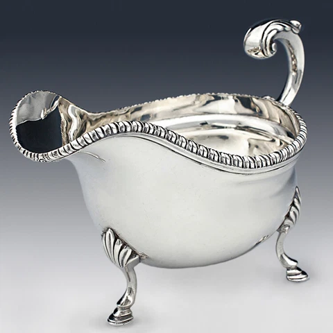 Sterling Silver Sauce Boat - Carrington and Co - 1911 Cover