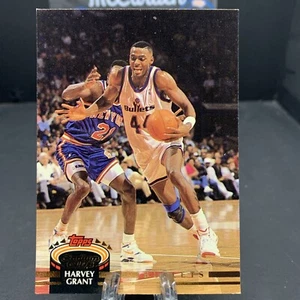 1992-93 Topps Stadium Club Harvey Grant #340 Washington Bullets - Bild 1 von 2