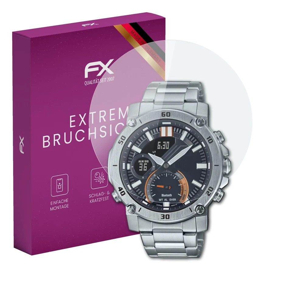 AtFoliX glass film for Casio ECB-20D-1AEF screen protector 9H protective armor - Image 1 of 4