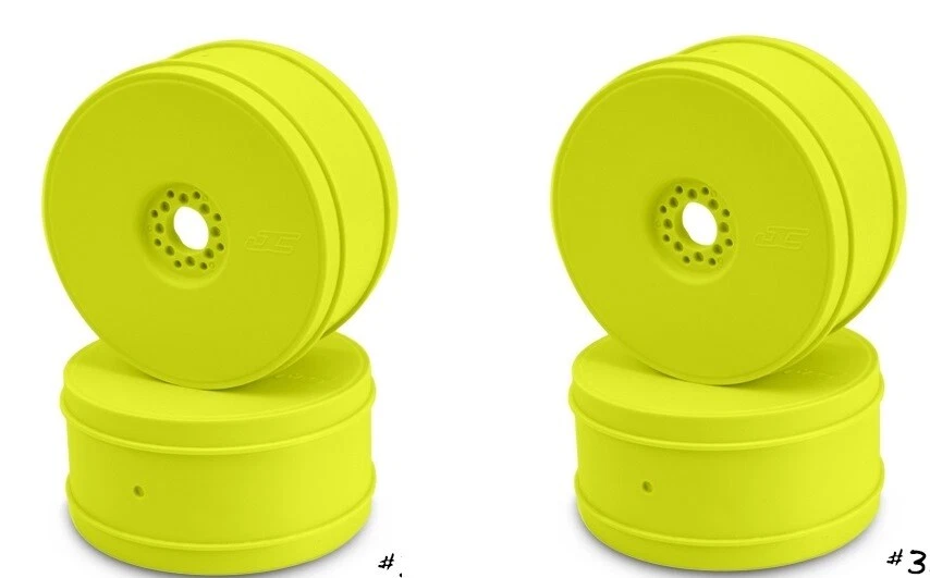 Jconcepts Bullet Mono 1/8 Buggy Wheels Yellow (4pc) JCO3357Y 3357Y - Image 1 of 1