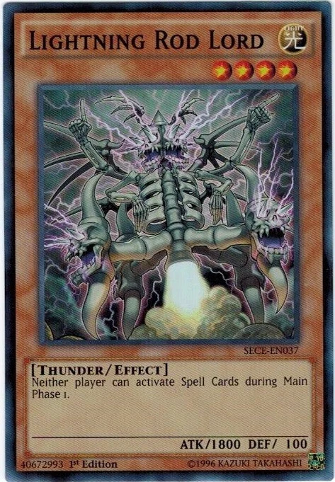 3 x Lightning Rod Lord - SECE-EN037 - Super Rare - 1st Edition Near Mint, Englis - Image 1 of 1