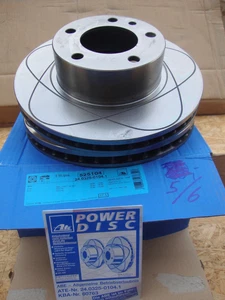 Sportbremsscheiben Bremsscheiben ATE Powerdisc BMW 5 / 6 635 cs csi E24 E28 NEU - Bild 1 von 1