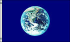 Earth Flag 5' X 3' Planet World Climate Change Festival Peace Cnd Day Night