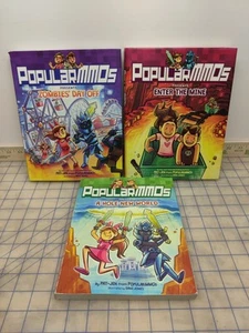 3 books by PopularMMOs "A Hole New World and Enter The Mine and Zombies Day Off - Picture 1 of 9
