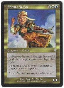 Magic the Gathering MtG - Invasion: Samite Archer Uncommon Card #269 - Picture 1 of 2