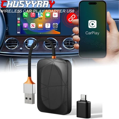 Wireless CarPlay Adapter USB Dongle for BMW X6 2017-2024 Bluetooth Auto Connect - Image 1 of 4