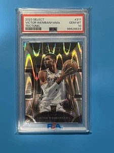 2023-24 Panini Select Mezzanine Victor Wembanyama #311 Tectonic Prizm PSA 10 - Picture 1 of 2