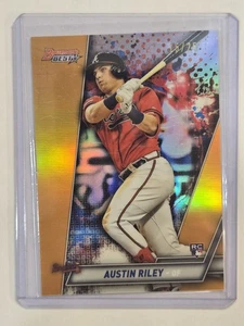 2019 Bowman's Best #4 Austin Riley Orange Refractor RC #/25 Atlanta Braves #4 - Picture 1 of 2
