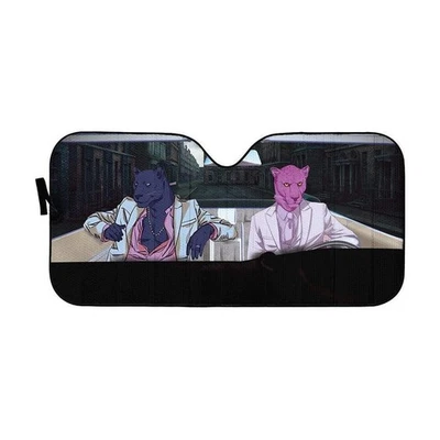 Parasol automático 3D Pink Panther personalizado para coche Foto 1 de 2