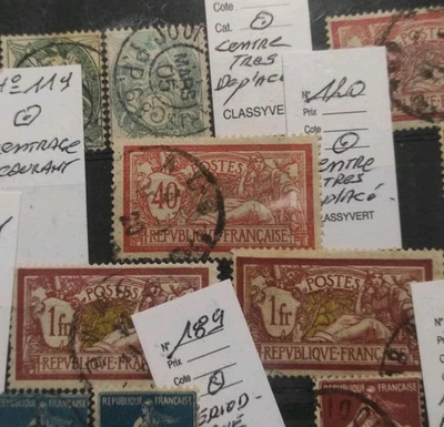 MERSON OBLITERES, SAGES Et AVIONS TIMBRES FRANCE  - Photo 1/4