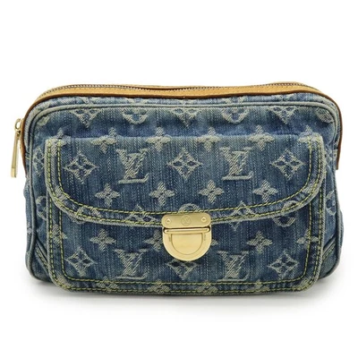 LOUIS VUITTON Monogram Denim Bum Bag, Waist Shoulder Blue, M95347 - Image 1 of 4