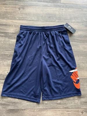 Pantalones Cortos Nike Marca 3 por Russell Wilson Azul Marino/Naranja Niños Grandes Talla XL Pull-On Nuevos con Etiquetas Foto 1 de 4