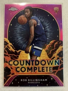 2024-25 Topps Chrome Rob Dillingham Countdown Complete Pink Refractor #CC-16 - Picture 1 of 2