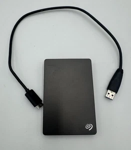 Seagate SRD00F1 Backup Plus Slim USB 3.0 2TB External Hard Drive - Black Tested. - Picture 1 of 4
