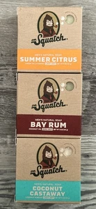 New! Lot Of 3 Dr. Squatch Men's Natural Soap Variety Set 5oz Each - Picture 1 of 5