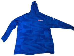 Nike Dri Fit Buffalo Bills Blue Long Sleeve Tee With Hood. Mens 3XL - Picture 1 of 8