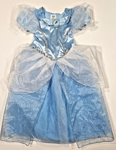 Disney Cinderella Prinzessin Kleid Größe 5/6 Glitzer Kostüm Tüllkleid - Bild 1 von 9