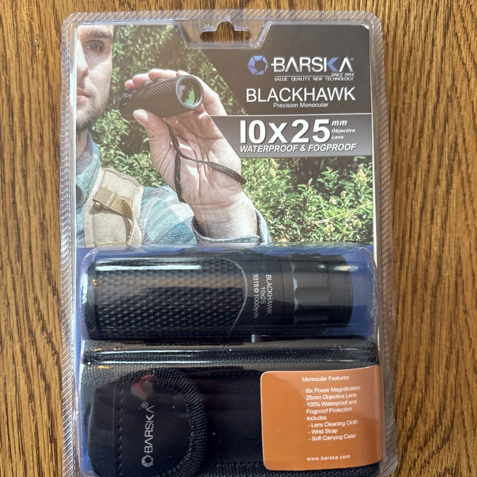 Barska Blackhawk 10 x 25mm Waterproof Hunting Monocular Shock Resist Waterproof - Image 1 of 2