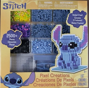 Disney Stitch Pixel Creations – 2500 Beads + Full Kit w/Design Sheets, Pegboards - Picture 1 of 10