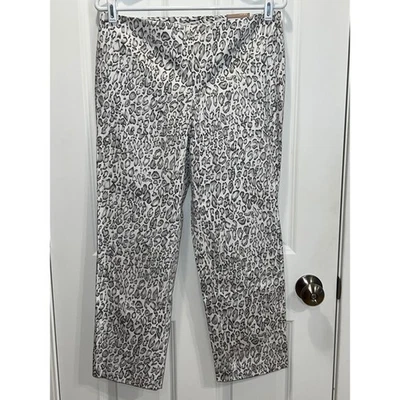 NWT Chico's Cheetah Print Crop Pants The Ultimate Fit Slims Lengthens Size 0.5 - Image 1 of 4