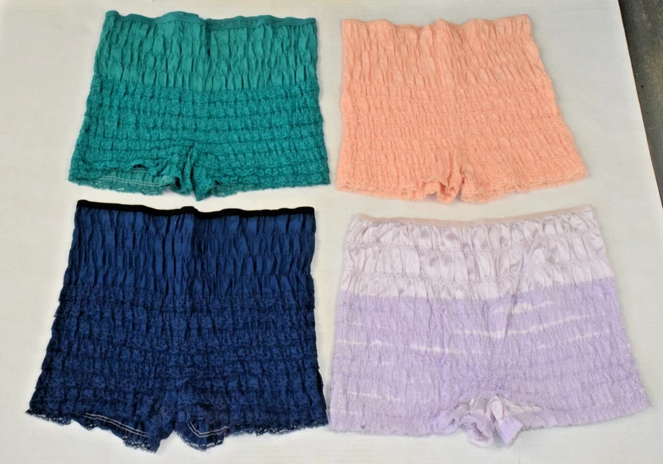 Juego de 4 Bloomers Malco Modos Vintage Encaje con Volantes Años 60 Talla M/L Hecho en EE. UU. Foto 1 de 4