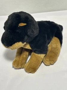 Animal Alley Rottweiler Puppy 11" Plush Black Brown Dog Stuffed Animal Toys R US - Picture 1 of 8