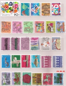 Switzerland 1980-1989. Lot of 100 different used stamps. Schweiz Kiloware - Bild 1 von 4
