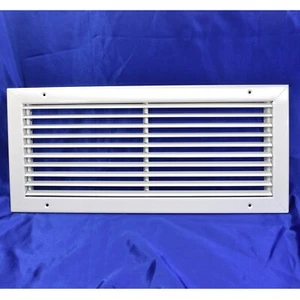 Parrilla de ventilación blanca Krueger 10""x 22"" S80H calidad resistente nueva - Imagen 1 de 5