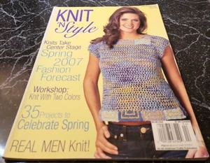 AG18 KNIT 'N STYLE MAGAZINE, APRIL 2007 ISSUE 148 - Picture 1 of 12