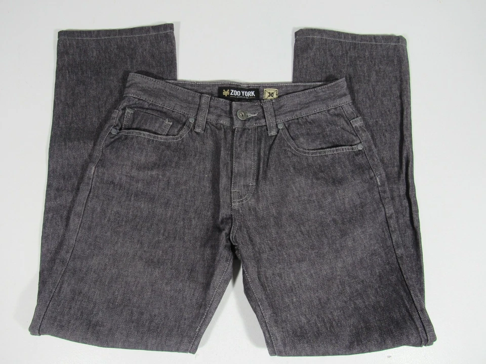 Zoo York Mid Rise Straight Leg Women's Size 30 Black Cotton Denim Jeans - Image 1 of 4