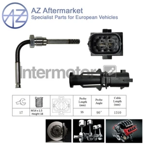 Sensor de temperatura de gases de escape AZ se adapta a Vauxhall Vectra 2002-2009 1.9 CDTi #1 - Imagen 1 de 2