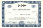 Vogue Instrument Corp. - Stock Certificate - General Stocks