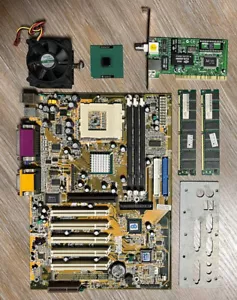 Placa madre PGA370 Chaintech i815 6OJV0 + CPU + SDRAM 256 MB + LAN + Escudo de E/S - Imagen 1 de 17