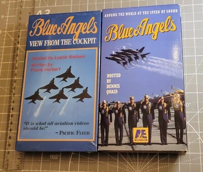 Blue Angels 2 VHS Set: 1994 Used (Dennis Quaid) & 1995 New (Leslie Nielsen) Foto 1 de 4