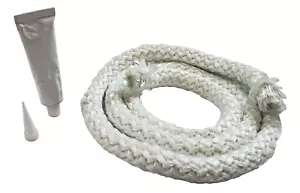 Stove & Fireplace Firebox Door Rope Gasket Seal 1/2" Round x 7' Length W/Sealant - Picture 1 of 3