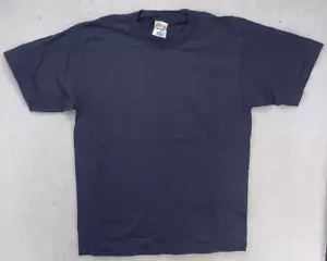 T-shirt bianca FL Robinson da uomo taglia media made in USA blu manica corta vintage - Foto 1 di 4