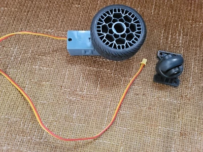 Meccano Powered Wheel w/ Swivel Wheel Replacement lot of 2 - Image 1 of 4